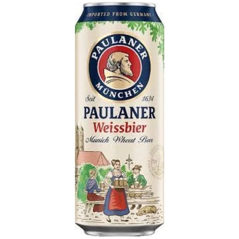 Paulaner Hefe-Weissbier светлое нефильтрованное 5.5%, 500мл