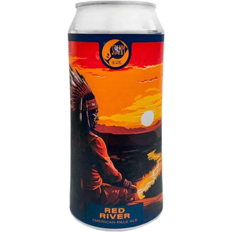 Stamm Brewing Red River светлое нефильтрованное 5.5%, 450мл