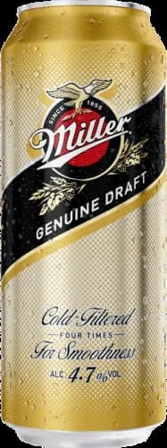 Miller Genuine draft 0.5 л в жестяной банке
