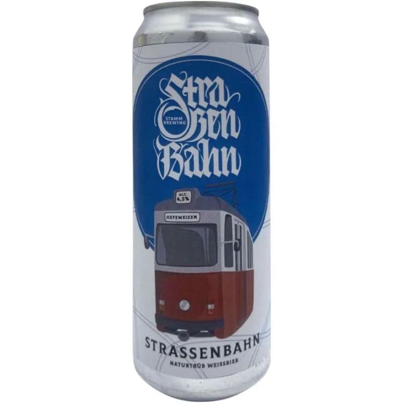 Stamm Brewing Strassenbahn Weizen 1 нефильтрованное 4.5%, 450мл