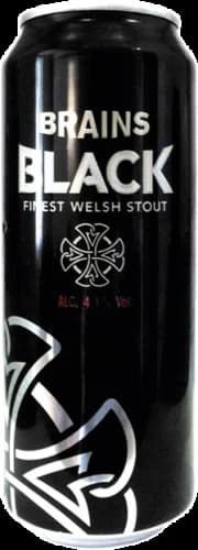 Brains black beer (with nitrogen capsule)