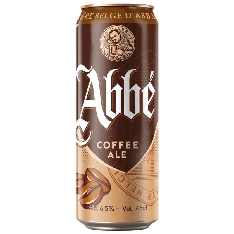 Пивной напиток Abbe Coffee Ale пастеризованный 6.5%, 450мл